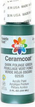 Delta Creative Ceramcoat Acrylic Paint in Assorted Colors (2 oz), 2535, Dark Foliage Green...