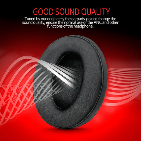 Krone Kalpasmos Large Oval Replacement Ear Pads for ATH M50X / M40X / SteelSeries Arctis/HyperX Cloud & Alpha/Sony MDR-7506 Compatible with Many M...