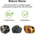 5pcs Bracelets set for Men, Natural Stone Mens Beaded Bracelets, 8mm Tiger Eye Lava Rock Black Agate Bracelet...