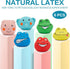 Squeaky Dog Toys Durable Soft Latex Rubber Teething Chewing Interactive Fetch Play Squeak Puppy Toys with Funny Face for Puppy Small Medium Dog 6p...