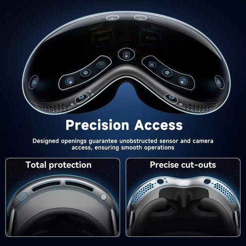 Compatible with Apple Vision Pro Case TPU Protective Cover Case for Vision Pro VR Headset 2024 Accessories?Transparent&Crystal Clear?......