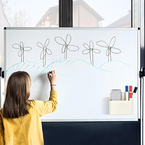 Simetufy Magnetic Dry Erase Marker Holder, Whiteboard Marker Holder, Magnetic Pen Holder, Magnetic Marker Holder for Fridge, Whiteboard, Locker, M...