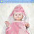 Pink Camouflage Baby Hooded Towel, Ultra Soft Absorbent Cotton Baby Bath Towel for Newborn Toddler Boys Girls, 30 x 30 Inch...