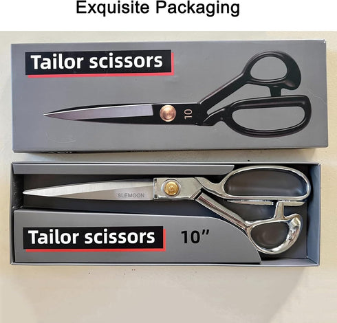 10" Sewing Scissors,Heavy Duty Tailor Scissors Shears for Fabric,Leather,Raw Materials,Dressingmaking,Altering-Professional Upholstery Shears for ...