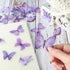 40PCS Purple Butterfly Stickers, Butterfly Stickers Waterproof for Scrapbook Journal Laptop Gift Water Bottle Cell Phone Cases for Adults Kids Aes...
