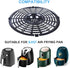 Air Fryer Replacement Parts Tray, Upgraded 5.0QT Round Grill Crisper Plate Non-Stick Coating Air Fryer Accessories Rack with Rubber Bumpers fir fo...