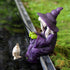Fishing Witch Skeleton Garden Accessory, Mini Witch Fisher Sculpture Ornaments for Outdoor Garden Yard Lawn Pond Waterfalls Pool...