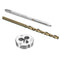 uxcell Tap and Die and Drill Bit Set, M3 x 0.5 Left Hand Thread Milling Tap and Round Die, 2.5mm Cobalt High Speed Steel Twist Drill Bit...