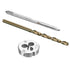 uxcell Tap and Die and Drill Bit Set, M3 x 0.5 Left Hand Thread Milling Tap and Round Die, 2.5mm Cobalt High Speed Steel Twist Drill Bit...