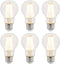 Westinghouse 5167220 8 Watt (75 Watt Equivalent) A19 Dimmable Clear Filament LED Light Bulb, Medium Base, 6 Pack...