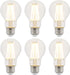 Westinghouse 5167220 8 Watt (75 Watt Equivalent) A19 Dimmable Clear Filament LED Light Bulb, Medium Base, 6 Pack...