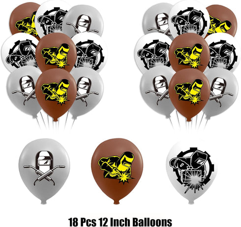 Electric Welding Party Decorations Electric Welding Birthday Party Supplies Includes Electric Welding Birthday Banner Cake Topper Cupcake Toppers ...
