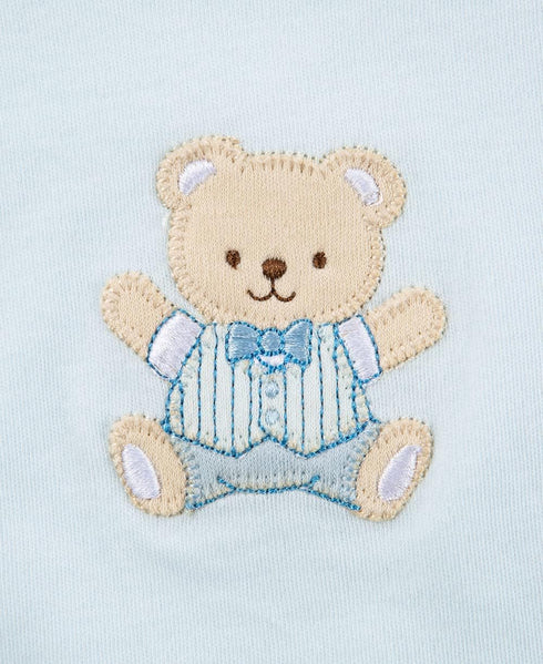 Little Me Baby Boy Newborn Bib and Burp set, Light Blue, One Size...
