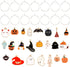 23pcs Halloween Wine Charms Bar Wine Glass Markers Set Ghost Pumpkin Bat Wizard Hat Broomstick Castle Moon Mummy Skeleton Halloween Enamel Charms...