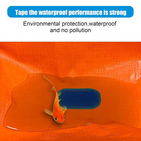 Tarpaulin Repair Tape, 3" x 16.4ft Universal Waterproof RV Awning Repair Tape Tarpaulin and Greenhouse Tent Repair Tape for Crafts, Home Improveme...