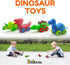 3 Bees and Me Dinosaur Car Toys for Toddlers | Dinosaurs with Wheels 4-in-1 Pack, Fun Party Toy, Play Set for Kids | Birthday Gift for Boys and Gi...