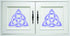 Celtic Trinity Knot Stencil, 6.5 x 6 inch (L) - Geometric Knotwork Sacred Symbol Stencils for Painting Cards...