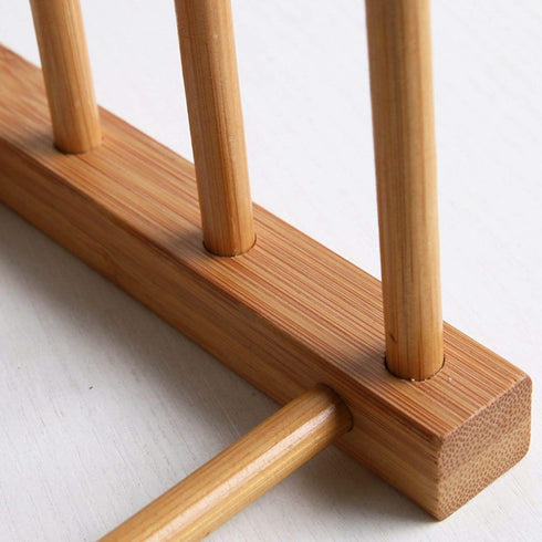 Kunovo Bamboo Dish Rack,Pot lid/Plate/Cutting Board Organizer for Kitchen cabinets,Bottle Drying Holder… (4G)...