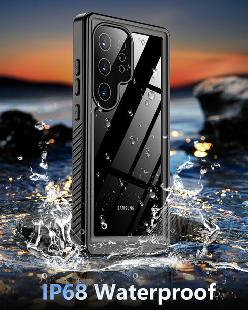 Oterkin for Samsung Galaxy S24 Ultra Case Waterproof, Full Body Protective Rugged S24 Ultra Case with Built-in HD Screen & Lens Protector [12FT Mi...