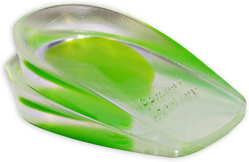 2 Pack - KidSole Shock Absorbing Lightweight Gel Heel Cups For Kid's With Sensitive Heels, Heel Spurs, Plantar Fasciitis, or Ankle Pain (Green Kid...