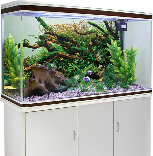 AWERT 24x16 inches Branches Fish Tank Background Green Algae Aquarium Background River Bed & Lake Fish Tank Background Vinyl Background...