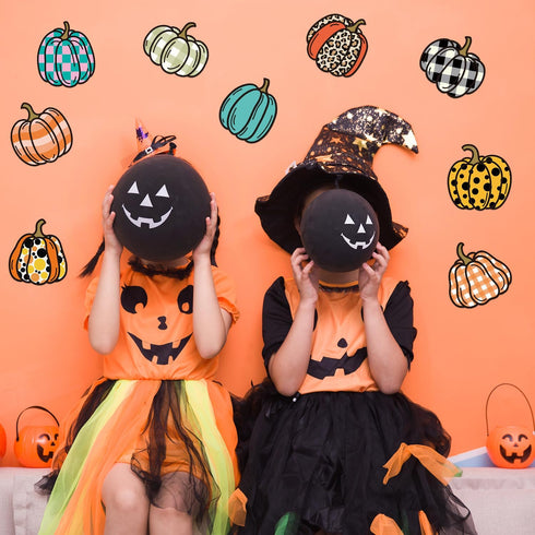 90pcs Classroom Bulletin Board Cutouts, Pumpkin Bulletin Board Decorations with Glue Point Halloween Bulletin Board Pumpkin Paper Cutouts for Clas...