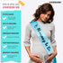 CORRURE Baby Shower Sash for Boy - 'Mommy to Be' Sash With Beautiful Blue Ribbon and Black Foil Text - Ideal Gender Reveal, Baby Shower, Welcome B...