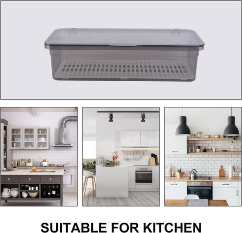 PRETYZOOM Box Storage Container for Grilling Utensils Chopstick Holder Storage with Lid China Storage Containers Utensil Storage Container Grill S...