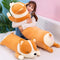 Shiba Inu Plush Pillow Stuffed Animal Dog Cute Corgi Akita Soft Plush Toy Comfort Cushion Gifts for Girls Boys (Sleeping, 60cm/23.6inch)...