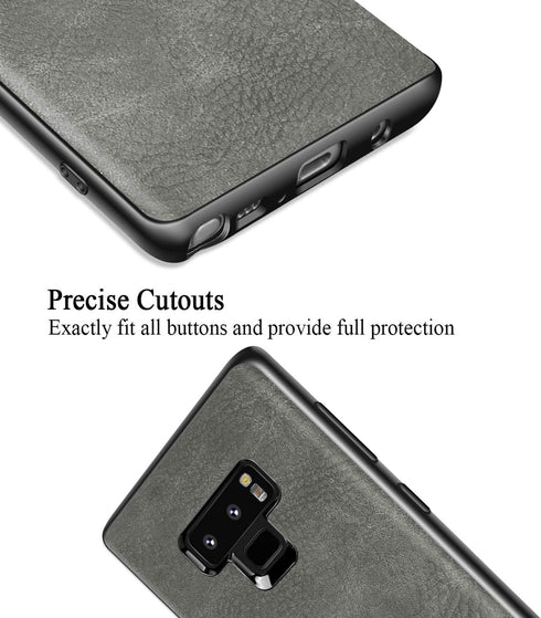 SALAWAT Compatible with Galaxy Note 9 Case Slim PU Leather Vintage Shockproof Phone Cover Lightweight Premium Soft TPU Bumper Hard PC Hybrid Prote...