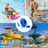 WWD POOL Chlorine Dispenser for Pool, Floating Mini Spa Chemical Dispenser Chlorine/Bromine Tablet Floater1 Inch Tablets Holder Idea for Spa Hot T...