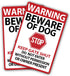Beware of Dog Signs 2 Pack,Warning Tin Sign Beware of Dog for Fence,Do Not Enter,Home Kitchen Farm Garden Yard Garage Wall Decor 12x8inch...