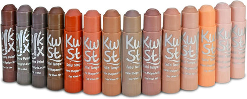 The Pencil Grip Kwik Stix Solid Paint Pens, Assorted Skin Tones, Pack of 14...