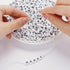 JPSOR 600pcs White Round Letter Beads for Jewelry Making Acrylic Alphabet Beads Bracelets Kit for DIY Necklaces Key Chains Making...