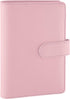 Antner A6 PU Leather Notebook Binder Refillable 6 Ring Budget Binder for A6 Filler Paper, Loose Leaf Personal Planner Binder Cover with Magnetic B...
