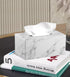 Tissue Box Cove Rectangular,Cut Leather Tissues Cube Box Holder,Modern Facial Paper Towels Organizer,Box Tissue Dispenser Decor Accessories for Ba...