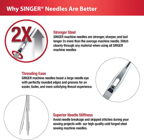 SINGER Universal Twin Stretch Sewing Machine Needle......