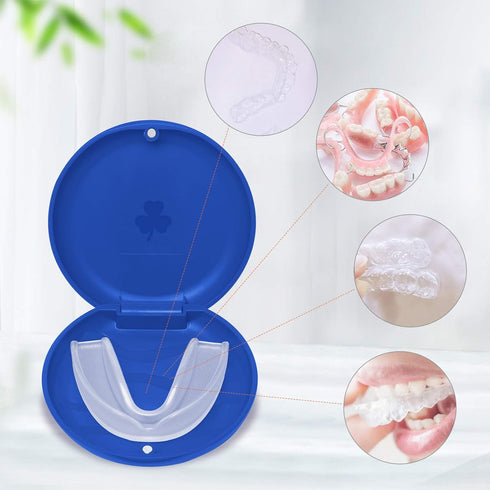 (2 Pack) Retainer Cases,Solid Orthodontic Retainer Cases (Blue)...