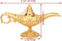 LAUYOO Classic Aladdin Magic Genie Lamp Legend Wishing Light Costume Lamp Metal Carved Arabian Props for Home Tabletop Decoration Party Birthday H...