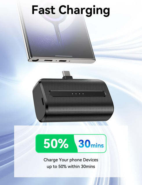 LVFAN USB C Portable Charger, 6600mAh Mini Power Bank Fast Charging, Portable Phone Charger Backup Battery for iPhone 15/15 Plus/15 Pro/15 Pro Max...
