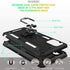 TJS Compatible with Motorola Moto G Stylus 2021 Case, with Tempered Glass Screen Protector, Metal Ring Kickstand Magnetic Support Drop Protective ...