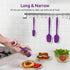 High Heat Resistant Silicone Spatulas: U-Taste 480ºF Hot Proof Food Grade Flexible Silicon Baking Scraper, Food Grade Rubber Kitchen Cooking Mixin...