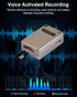 Digital Voice Recorder Cube, Voice Activated Noise Cancelling Sound Recording Device, Play Recorded Sounds by 3.5 Plug Earphone,Digtal Audio Recor...