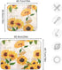 Qilmy Sunflowers Dish Drying Mat Water Absorption Tableware Drying Mat for Kitchen Countertop Home Decoration, 16 x 18 Inch Non Slip Dish Mats, He...