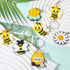 ZAUGONTW 48 Pcs Bee Keychain, Bee Party Favors Bee Decorations, Flower Honey Pots Bees Decor for Bee Theme Party Baby Shower Kids Birthday Supplie...