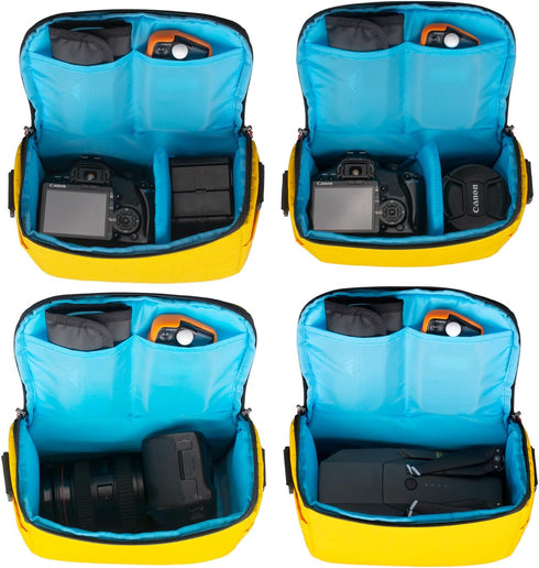 Camera Bag, Small Mirrorless Camera Shoulder Bag Purse Waterproof Cute Compact Camera Messenger Bag Case for Women and Men...