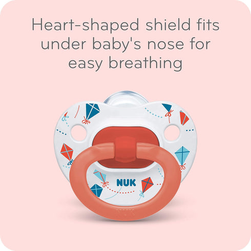 NUK Orthodontic Pacifiers, Boy, 0-6 Months, 2-Pack...