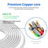 5Ft Charging Power Cable Cord for Arlo Pro/Pro2, Arlo Q,Arlo GO Indoor Camera, Wyze Cam Pan v3 v2,Netvue,Blink,Cloud,Yi Home Camera,Oculus go,Kasa...
