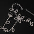 Chargances Boho Rhinestone Foot Chain with Toe Ring Crystal Barefoot Sandals Ankle Bracelet Beach Wedding Ankle Chain Jewelry for Women and Girls(...