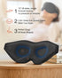 Sleep Mask, Eye Mask for Sleeping, Women Men Side Sleeper, 3D Contoured Cup No Eye Pressure 100% Blocking Light Sleeping Mask with Adjustable Stra...